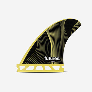 Thruster fins - P4 RTM Hex Yellow Legacy series, FUTURES.