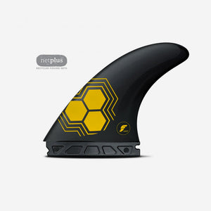 Dérives Thruster - FAM2 ALPHA series Carbon Yellow Thruster Set - taille L, FUTURES.
