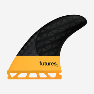 FUTURES VII EA Blackstix 3.0 Orange / Carbon - dérives Thruster (MEDIUM)